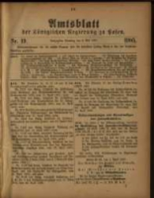 Amtsblatt der K&ouml;niglichen Regierung zu Posen. 1905.05.09 Nro.19
