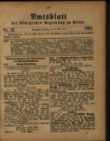 Amtsblatt der K&ouml;niglichen Regierung zu Posen. 1905.05.23 Nro.21