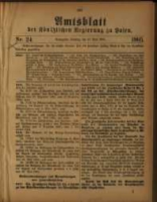 Amtsblatt der K&ouml;niglichen Regierung zu Posen. 1905.06.13 Nro.24