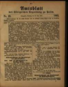 Amtsblatt der K&ouml;niglichen Regierung zu Posen. 1905.06.20 Nro.25