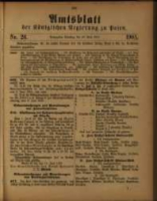 Amtsblatt der Königlichen Regierung zu Posen. 1905.06.27 Nro.26