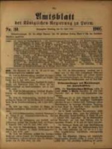 Amtsblatt der K&ouml;niglichen Regierung zu Posen. 1905.07.25 Nro.30