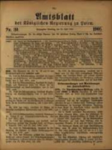 Amtsblatt der Königlichen Regierung zu Posen. 1905.07.25 Nro.30