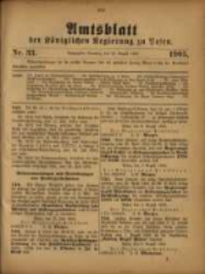 Amtsblatt der K&ouml;niglichen Regierung zu Posen. 1905.08.15 Nro.33