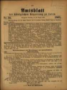 Amtsblatt der Königlichen Regierung zu Posen. 1905.08.22 Nro.34
