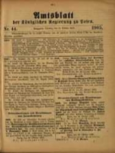 Amtsblatt der K&ouml;niglichen Regierung zu Posen. 1905.10.31 Nro.44