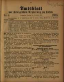 Amtsblatt der K&ouml;niglichen Regierung zu Posen. 1906.01.09 Nro.2