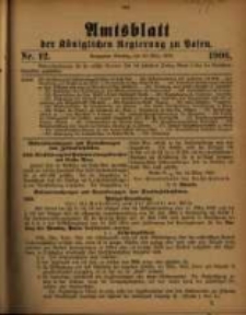 Amtsblatt der K&ouml;niglichen Regierung zu Posen. 1906.03.20 Nro.12