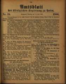 Amtsblatt der K&ouml;niglichen Regierung zu Posen. 1906.06.12 Nro.24