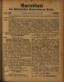 Amtsblatt der K&ouml;niglichen Regierung zu Posen. 1906.07.10 Nro.28