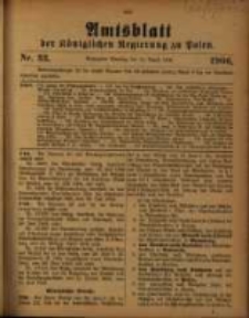 Amtsblatt der K&ouml;niglichen Regierung zu Posen. 1906.08.14 Nro.33