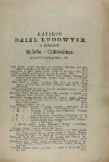 Katalog dzieł ludowych z Księgarni Seyfertha i Czajkowskiego we Lwowie