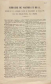 Librairie de Sagnier et Bray, éditeurs du R. P. Lacordaire, de MM. de Montalembert, de Fallaoux, etc.