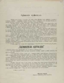 Ogłoszenie wydawnicze Władysława Jaworskiego 1870