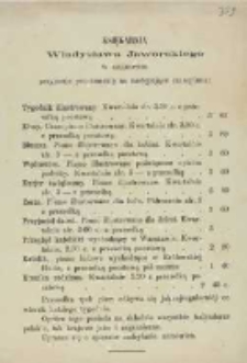 Prospekt Księgarni W. Jaworskiego