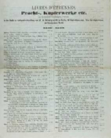 Livres d'etrennes. Pracht-, Kumplerwerke etc. zu bedeutend erm&auml;ssigten Preisen in der Buch -u. Antiquariatshandlung von J. A. Stargardt in Berlin. 1858-1859
