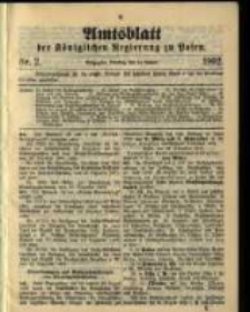 Amtsblatt der K&ouml;niglichen Regierung zu Posen. 1902.01.14 Nro.2