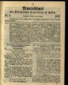 Amtsblatt der K&ouml;niglichen Regierung zu Posen. 1902.01.21 Nro.3