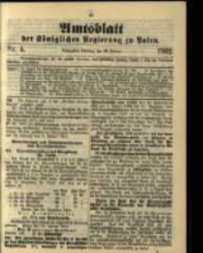 Amtsblatt der Königlichen Regierung zu Posen. 1902.01.28 Nro.4