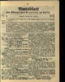 Amtsblatt der K&ouml;niglichen Regierung zu Posen. 1902.02.04 Nro.5