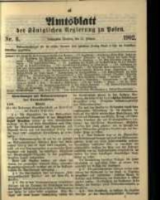 Amtsblatt der K&ouml;niglichen Regierung zu Posen. 1902.02.11 Nro.6