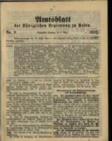 Amtsblatt der K&ouml;niglichen Regierung zu Posen. 1902.03.04 Nro.9
