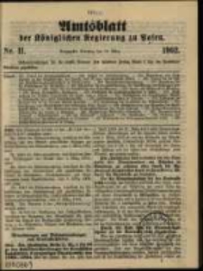 Amtsblatt der K&ouml;niglichen Regierung zu Posen. 1902.03.18 Nro.11