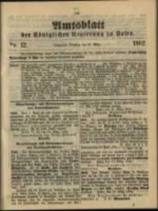Amtsblatt der Königlichen Regierung zu Posen. 1902.03.25 Nro.12