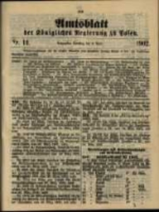 Amtsblatt der K&ouml;niglichen Regierung zu Posen. 1902.04.08 Nro.14