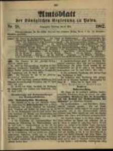 Amtsblatt der K&ouml;niglichen Regierung zu Posen. 1902.05.06 Nro.18