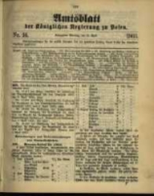 Amtsblatt der K&ouml;niglichen Regierung zu Posen. 1903.04.21 Nro.16