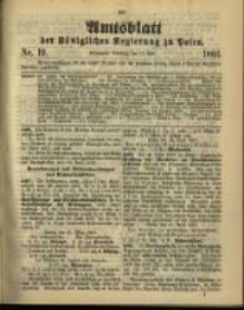 Amtsblatt der K&ouml;niglichen Regierung zu Posen. 1903.05.12 Nro.19