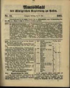 Amtsblatt der K&ouml;niglichen Regierung zu Posen. 1903.05.26 Nro.21