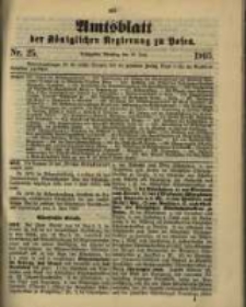 Amtsblatt der K&ouml;niglichen Regierung zu Posen. 1903.06.23 Nro.25