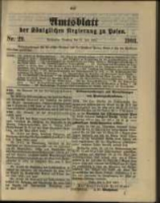 Amtsblatt der K&ouml;niglichen Regierung zu Posen. 1903.07.21 Nro.29