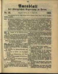 Amtsblatt der K&ouml;niglichen Regierung zu Posen. 1903.08.11 Nro.32