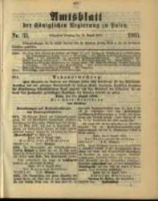 Amtsblatt der K&ouml;niglichen Regierung zu Posen. 1903.08.18 Nro.33