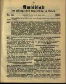 Amtsblatt der Königlichen Regierung zu Posen. 1903.08.25 Nro.34