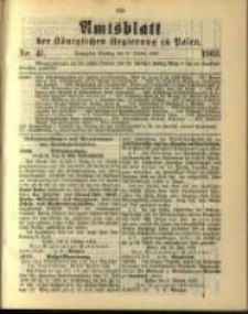 Amtsblatt der K&ouml;niglichen Regierung zu Posen. 1903.10.13 Nro.41
