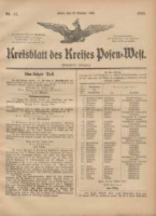 Kreis-Blatt des Kreises Posen-West 1903.10.22 Jg.15 Nr42