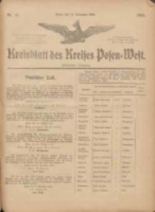 Kreis-Blatt des Kreises Posen-West 1903.11.12 Jg.15 Nr45