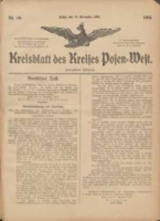 Kreis-Blatt des Kreises Posen-West 1903.11.19 Jg.15 Nr46