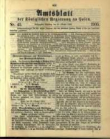 Amtsblatt der K&ouml;niglichen Regierung zu Posen. 1903.10.27 Nro.43