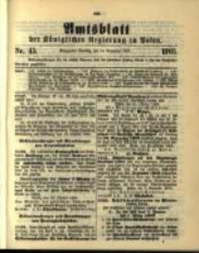 Amtsblatt der Königlichen Regierung zu Posen. 1903.11.10 Nro.45