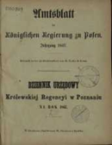Amtsblatt der K&ouml;niglichen Regierung zu Posen. 1867.01.01 Nro.1