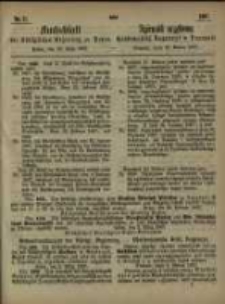 Amtsblatt der K&ouml;niglichen Regierung zu Posen. 1867.03.12 Nro.11