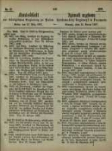 Amtsblatt der K&ouml;niglichen Regierung zu Posen. 1867.03.19 Nro.12