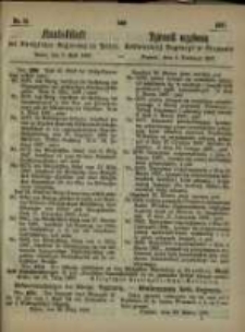 Amtsblatt der K&ouml;niglichen Regierung zu Posen. 1867.04.02 Nro.14