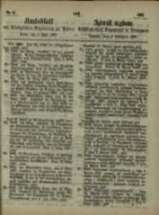 Amtsblatt der K&ouml;niglichen Regierung zu Posen. 1867.04.09 Nro.15