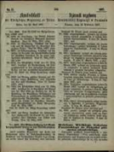 Amtsblatt der K&ouml;niglichen Regierung zu Posen. 1867.04.23 Nro.17